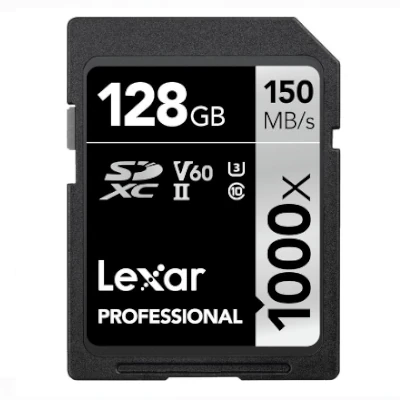 Lexar Professional Gold (1800x) V60 SD card - 100USD