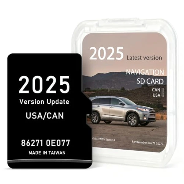 Navtimi 2025 Toyota Navigation SD Card - Toyota Prius navigation SD card, part 86271-0E077 compatible