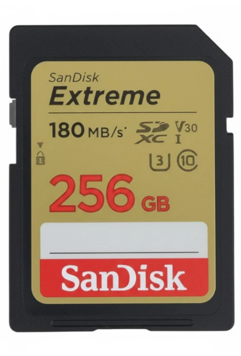 Example of counterfeit SD card showing misaligned label and poor print quality compared to genuine cards.