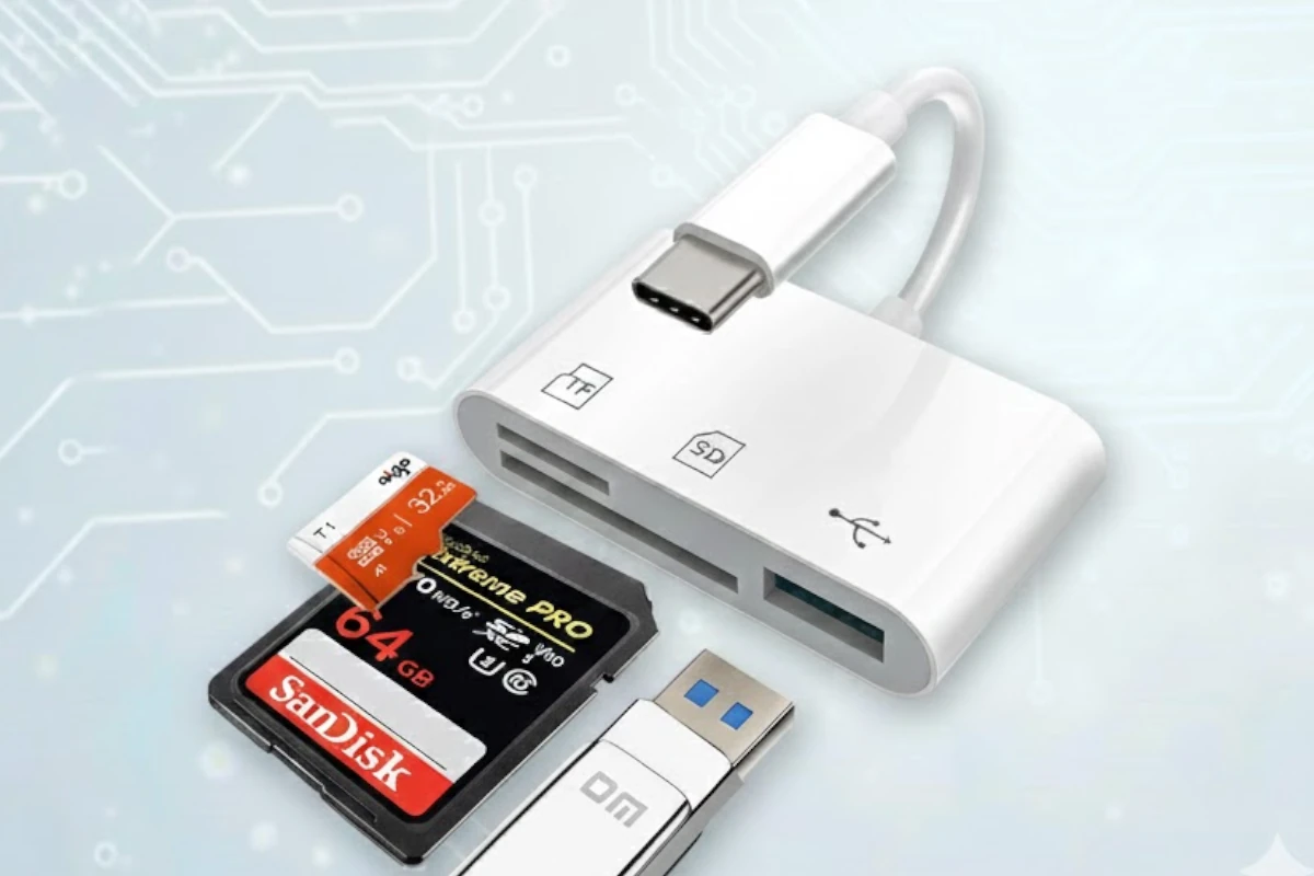 Kikosaka 3-in-1 SD Card Reader